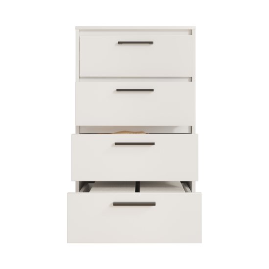 Комод Лион 4 ящика 60х100.2х41.7 см ЛДСП цвет белый