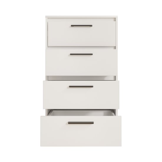 Комод Лион 4 ящика 60х100.2х41.7 см ЛДСП цвет белый