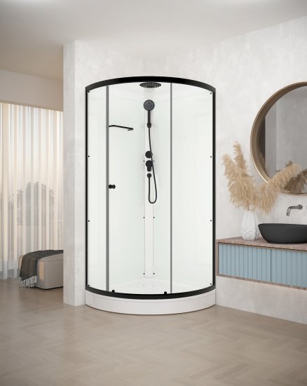 Душевая кабина Domani-spa Simple низкий поддон 90x90 см