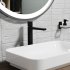 Смеситель для раковины WasserKraft Nuthe черный джойстик (9103H)