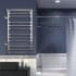 Полотенцесушитель водяной Indigo Brace 1000х500 мм лесенка с боковым подключением 600 мм слева с полкой хром