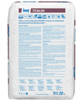 Наливной пол универсальный Knauf Титалин самовыравнивающийся быстротвердеющий 20 кг