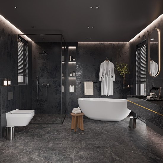 Керамогранит NT Ceramic черный 1200х600х8,5 мм (2 шт.=1,44 кв. м)