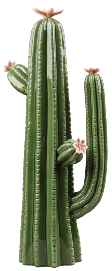Декоративная фигура Dream River Кактус керамика зеленый 12x40 см