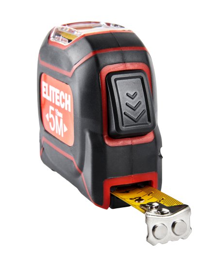 Рулетка Elitech 211370 с магнитным наконечником 5 м x 19 мм