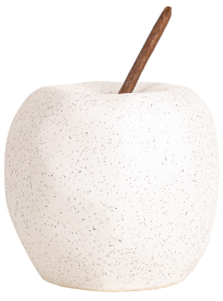 Декоративная фигура Dream River Яблоко керамика белый 8.1x11 см