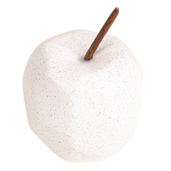 Декоративная фигура Dream River Яблоко керамика белый 8.1x11 см