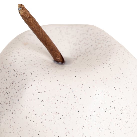 Декоративная фигура Dream River Яблоко керамика белый 8.1x11 см