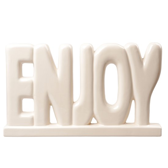 Декоративная фигура Dream River Enjoy керамика бежевый 38x21 см