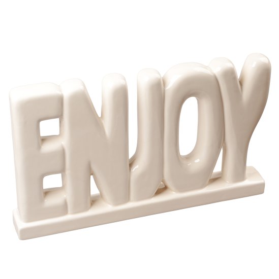 Декоративная фигура Dream River Enjoy керамика бежевый 38x21 см