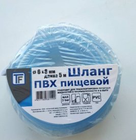 Шланг для перегонки Tuboflex 6 мм 5 м ПВХ