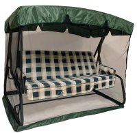 Качели садовые Greengard Эдем 3-х местные (до 250 кг) зеленый