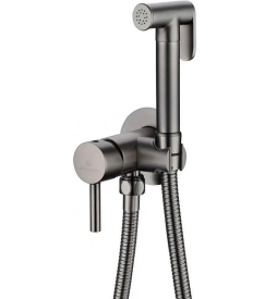 Смеситель встраиваемый с гигиеническим душем Grocenberg GB001BG Графит