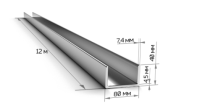Швеллер 80х40х4 12 метров