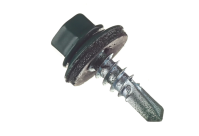 Саморезы кровельные с буром 19х5,5 мм металл-металл зеленые(1 кг)