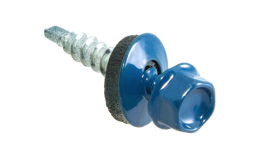 Саморезы кровельные с буром 19х5,5 мм металл-металл синие(1 кг)