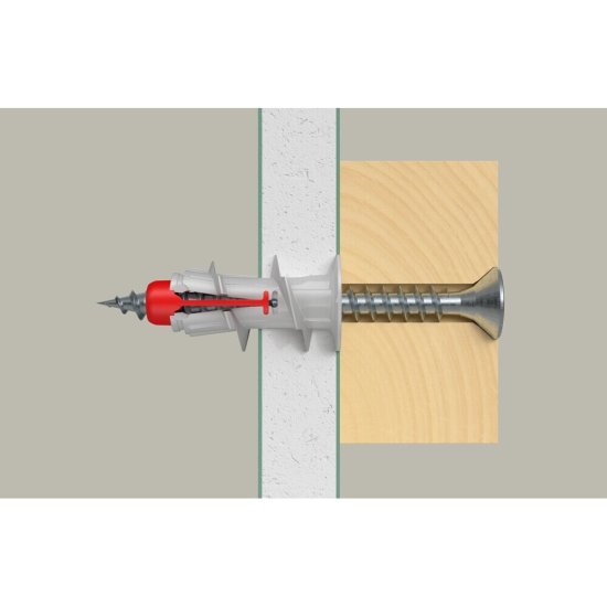 Дюбель для листовых материалов Fischer DuoBlade 15x44 мм нейлон (6 шт.)