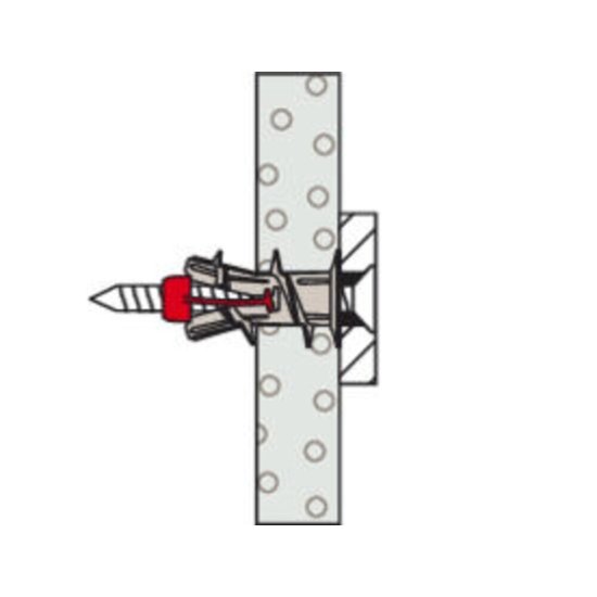 Дюбель для листовых материалов Fischer DuoBlade 15x44 мм нейлон (6 шт.)