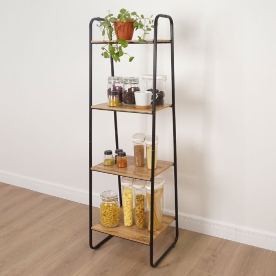 Стеллаж металлический 1470х450х385 мм черный ЗМИ Скандинавия 14