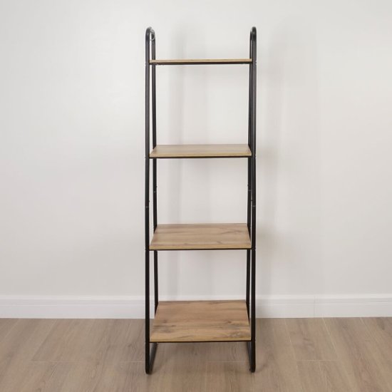 Стеллаж металлический 1470х450х385 мм черный ЗМИ Скандинавия 14