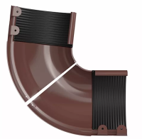 Угол желоба внешний регулируемый ТЕХНОНИКОЛЬ МВС 125/90, 100-165°, коричневый