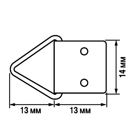 Петля для картины 14x26 мм 6 шт.