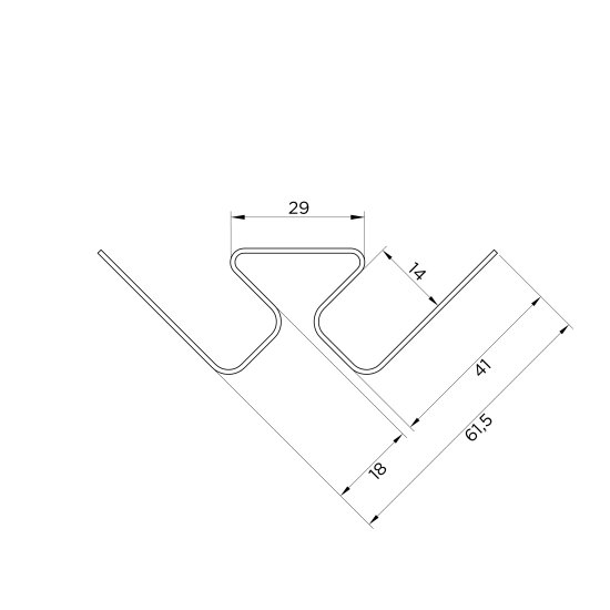 Угол внутренний для фасадных панелей MONLID цвет бежевый