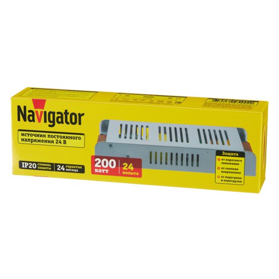 Блок питания для светодиодной ленты Navigator ND-P200 220/24 В 200 Вт IP20 (95444)