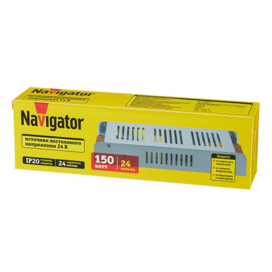 Блок питания для светодиодной ленты Navigator ND-P150 220/24 В 150 Вт IP20 (95329)