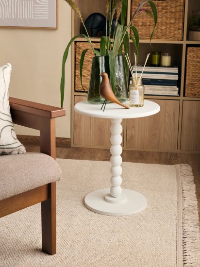 Журнальный столик Dream River 38x46.5 см белый