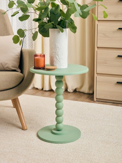 Журнальный столик Dream River 38x46.5 см серо-зеленый