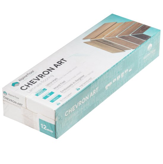 Ламинат 34 класс Norland Chevron орех монблан 1,232 кв.м 12 мм с фаской художественный