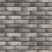 Клинкерная плитка для фасада Cerrad Loft brick pepper spec (38 шт.= 0,6 кв.м) серая 245х65х8 мм