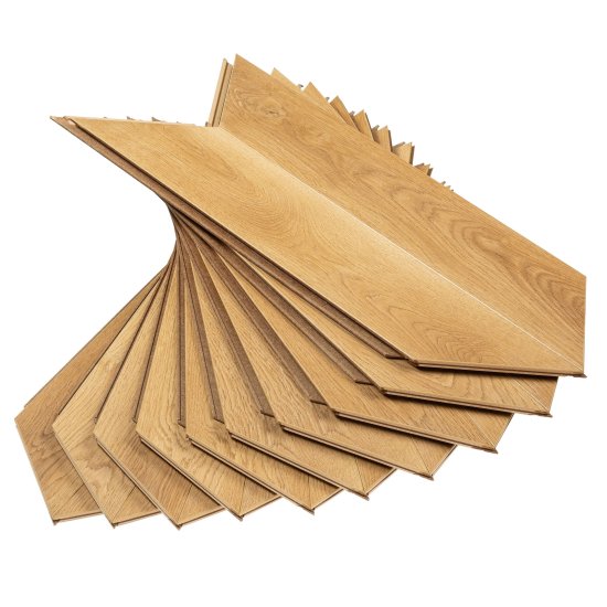 Ламинат 34 класс Norland Chevron дуб олимп 1,232 кв.м 12 мм с фаской художественный