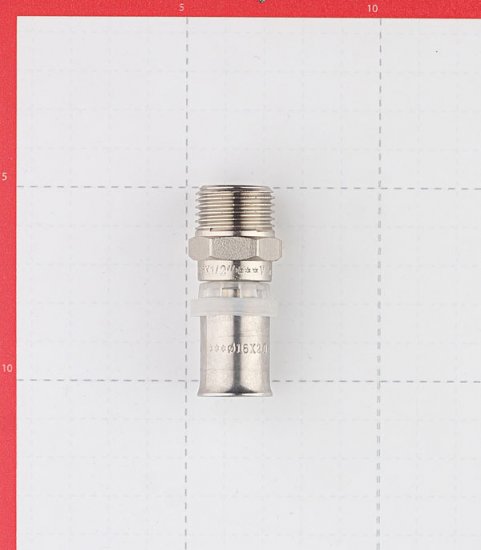 Соединитель прямой VALTEC (VTm.201.N.001604) 16(пресс) х 1/2 НР(ш)