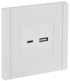 Розетка встраиваемая USB IEK Forte&Piano цвет белый