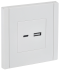 Розетка встраиваемая USB IEK Forte&Piano цвет белый