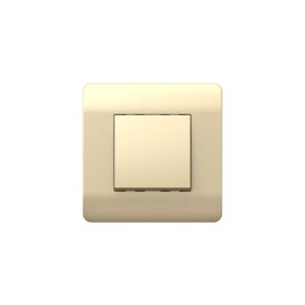 Переключатель Chint NEW3-E одноклавишный встраиваемый шампань (431382)