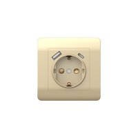 Розетка USB Chint NEW3-E встраиваемая шампань USB-A/ Type-C (431453)