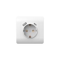 Розетка USB Chint NEW3-E встраиваемая белая USB-A/ Type-C (431552)