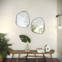 Зеркало декоративное 50x60 см цвет серый канат
