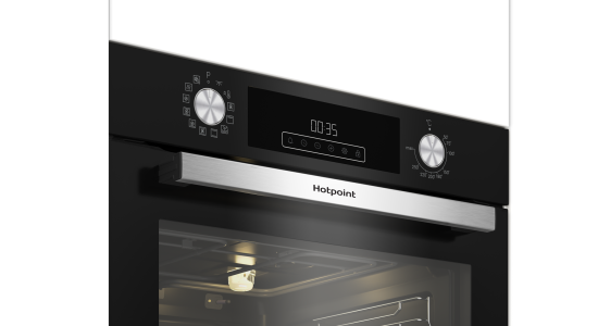 Встраиваемый духовой шкаф Hotpoint HFE9 1231 JSH BL 60x60x57 см цвет черный
