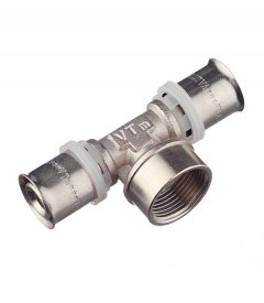 Тройник Valtec 20(пресс) х 3/4 ВР(г) х 20(пресс) (VTm.232.N.200520)