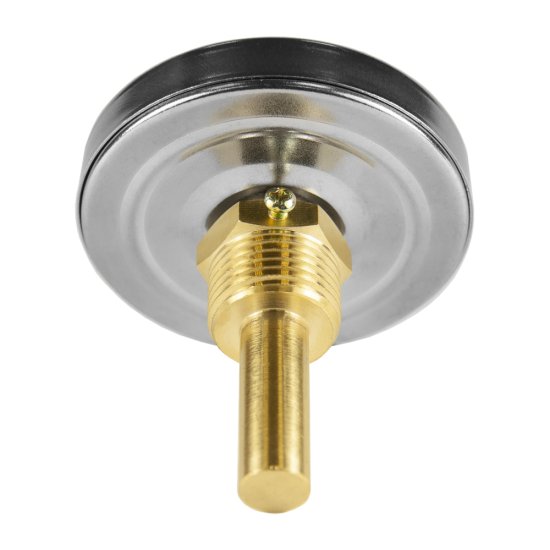 Термометр аксиальный СТМ 1/2 НР(ш) d63 мм шток 30х10 мм 90°С (CTT12D63)