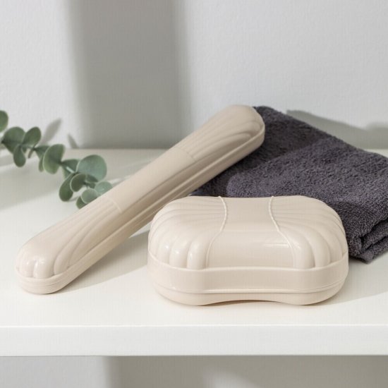 Набор аксессуаров дорожный Альтернатива 2 предмета пластик цвет в ассортименте