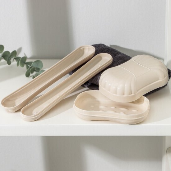 Набор аксессуаров дорожный Альтернатива 2 предмета пластик цвет в ассортименте