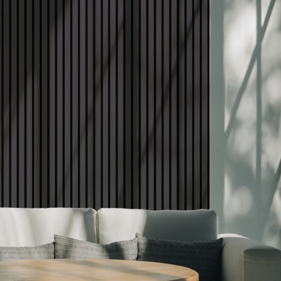 Панель акустическая 600х2780х21 мм Stella black lead 1,67 кв.м