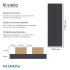 Панель акустическая 600х2780х21 мм Stella black lead 1,67 кв.м