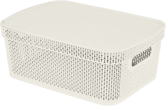 Корзина для хранения Плес 11л прямоугольная цвет белый