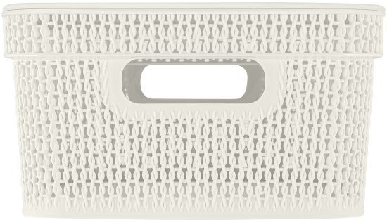 Корзина для хранения Плес 11л прямоугольная цвет белый